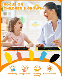 10 Inch LCD Writing Tablet for 3-8 Year Olds - Yellow / 10 inch - image 4