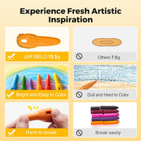 Mess Free Beeswax Crayons for Toddlers, Washable Jumbo Crayons - 24 Colors - image 3