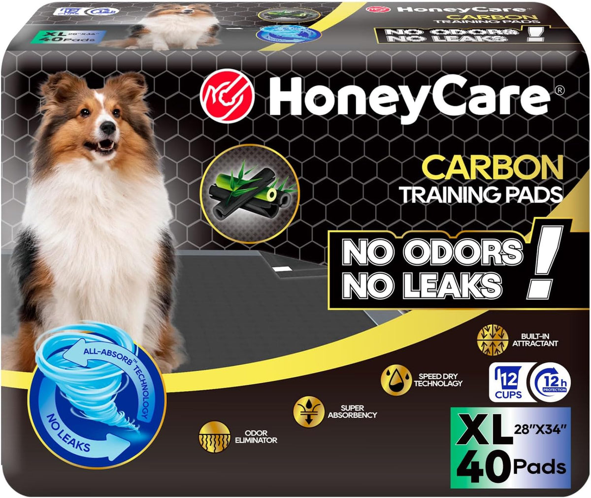HONEY CARE All-Absorb Puppy Training Pads - Extra Large 28"x34" / 40.0