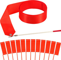12PCS Red Dance Ribbons, Red Party Favors - Red 12PCS