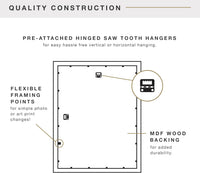 MCS Puzzle Frame, 20x27, Wall-Mounted - 24 x 36 in or smaller / Black - image 4