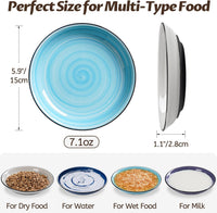 No Spill Cat Bowls, Cat Food Bowl - Spiral-4 Pack - image 4