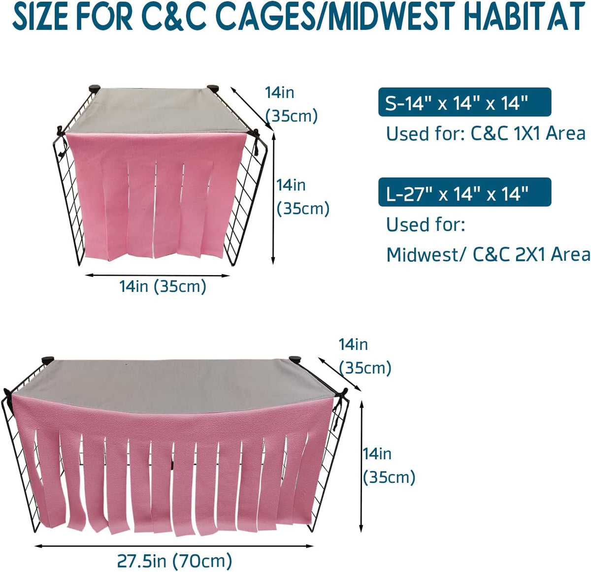 RIOUSSI Guinea Pig Hideout Hideaway Corner Fleece Toys Cage - Pink Rectrangle / Rectangle - image 4