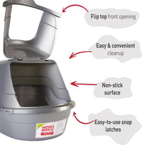 Nature's Miracle Hooded Flip Top Cat Litter Box with Charcoal Filter – Daily Care for Cats - image 4