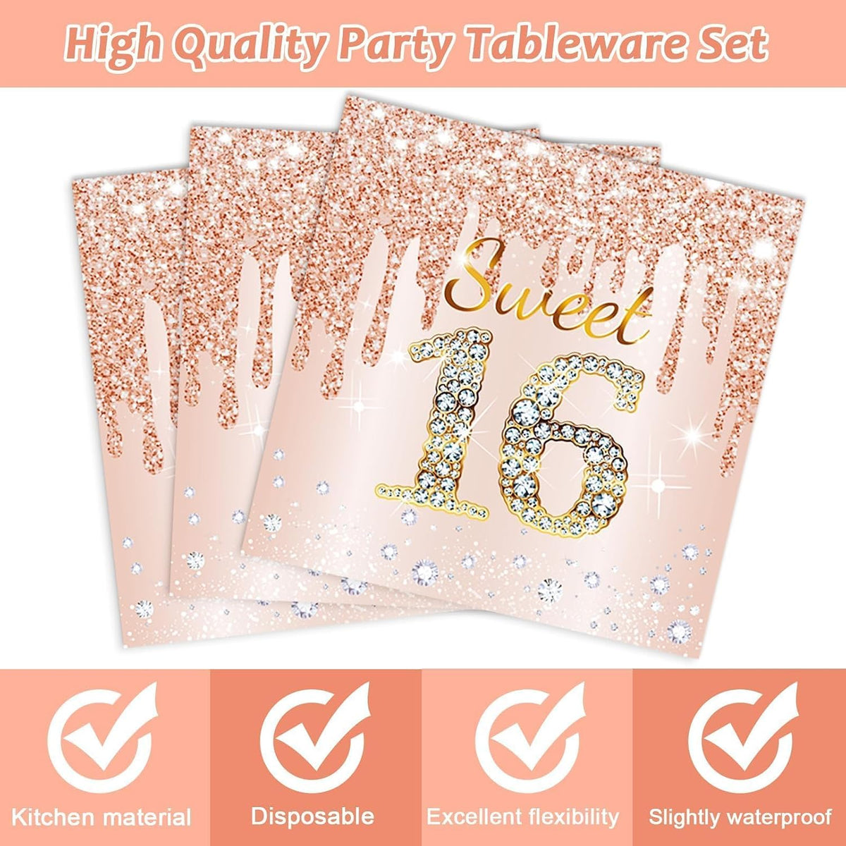 CHUNNIN 200 PCS Gone Fishing Party Plates Napkins Fishing Tableware - 16th Birthday - image 4
