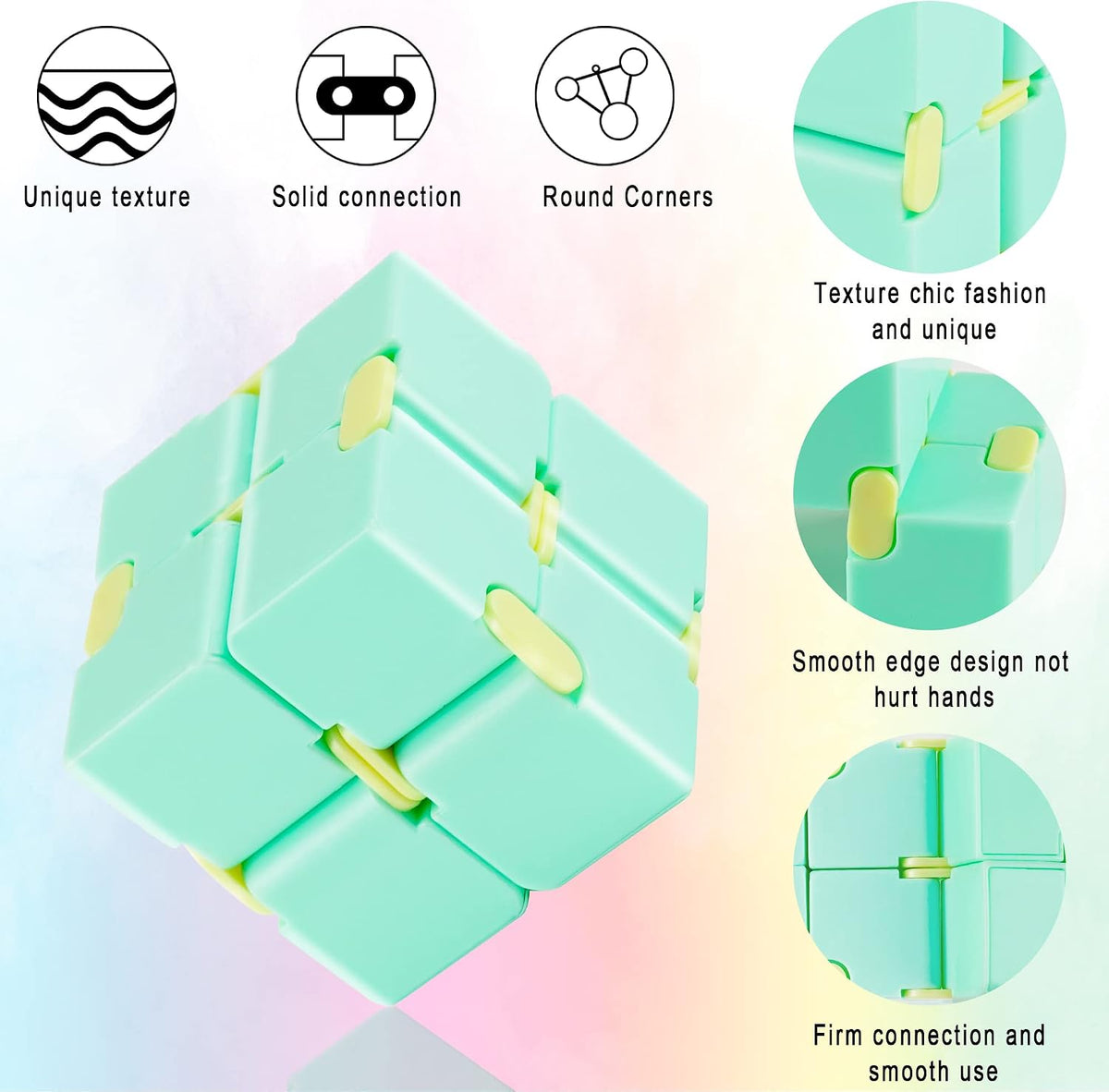 4 Packs Infinity Cube Toy Game for Kids and Adults - 4 Pack - image 3