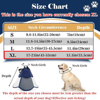 Hard & Heavy Plastic Dog Cone Collar Alternative for Extra Large Dogs (Adult Lab Golden GSD) After Surgery, Adjustable Pet Recovery Cone Anti-Lick, Elizabethan Protective Cone of Shame for Healing