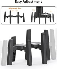 Dog Bowl Stand with Adjustable Height and Width [Stand Only] – Essentials for Dogs - 1 Pack For Automatic Feeder / H: 7.09''; W: 6.1 x 9.8'' - 8.5 x 14.57'' - image 2