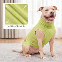 KYEESE 2Pack Dog Sweater for Small Dogs Soft Pet Coats Fleece - 4# Stripe+Green / XX-Large (32-55lbs) - image 4