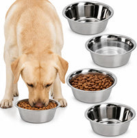 4-Pack Stainless Steel Dog and Cat Bowl
