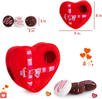 Hollypet Squeaky Hide and Seek Dog Toys for Small and Medium Dogs - Chocolate - image 2