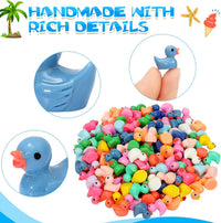 GADIEDIE130Pcs Multicolor Mini Resin Ducks - 130PCS 13 Colors - image 3