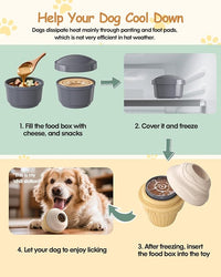 Dog Frozen Treat Toy, Long-Lasting Interactive Dog Toys to Keep Them Busy, Fillable & Freezable Birthday Gifts, Enrichment Toys for Puppy
