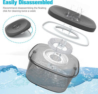 UPSKY 4L Dog Water Bowl No Spill Large Capacity Slow Drinking Water - 4 L / I-Black - image 4