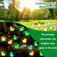 DULEFUN 150 mini resin animal and duck figurines in bright colors - view 12