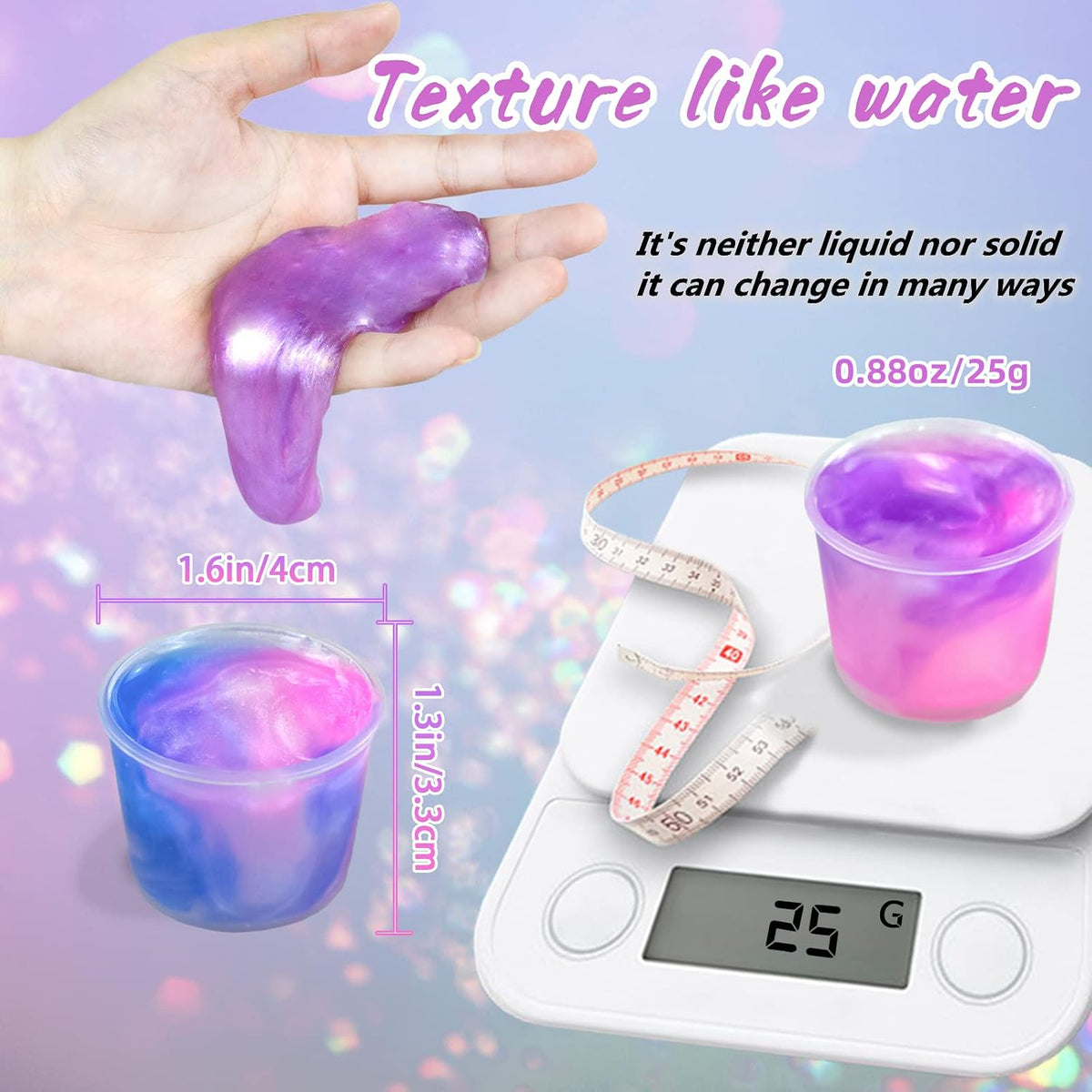 36 Packs Unicorn Slime Kit, Unicorn Party Favors for Kids - image 2