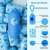 Joyeux 240 Count Ocean Scent Dog Poop Bags Rolls, with Dispenser - 240 Count (Pack of 2) / Blue - image 3