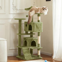 Sweetcrispy 54-inch Cat Tree Tower with Scratching Posts - Green / 54 IN - image 2