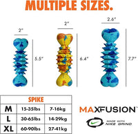 Max Fusion with Nike Grind, Arlee Spike Bone Dog Toy, Chew Toy for Play, Fetch, Tug, M