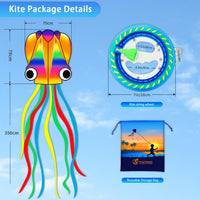 Yfafengs large octopus kite in waterproof cloth for kids and adults - view 14
