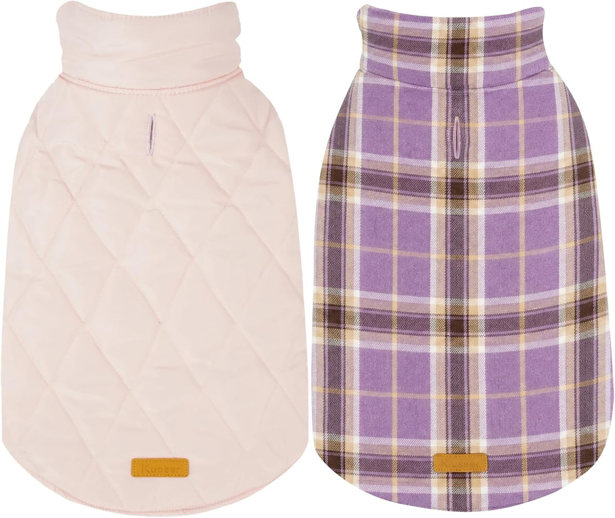 Kuoser Waterproof Dog Coat - Lavender / 2X-Large (Pack of 1)