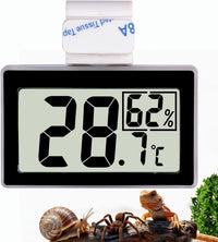 Digital Reptile Thermometer for Tank - Black