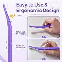 HICC PET single-head toothbrush for cats and small dogs with angled head - view 4