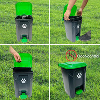 20L Dog Poop Trash Can Outside with Pooper Scooper & 50 Waste Bags – Essentials for Dogs - image 4