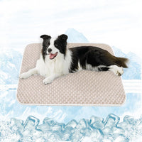 MICROCOSMOS Dog Sleeping Pad & Pet Cooling Mat - 36" x 36" / Brown
