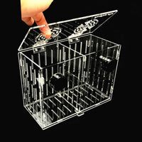Magnetic Acclimation Box Fish Breeder Nursery Isolation Tank – Essentials for Fish - 8"x4"x6"