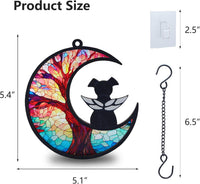 Original CCiaga DIY Dog Angel Memorial Suncatcher with Sympathy Card - 3-life Tree - image 2