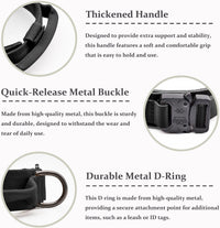 Tactical Dog Collar, Adjustable Military Training Nylon Pet Collar, Black L – Essentials for Dogs - Black Set / XXLarge :Width 1.5",Neck 24-29" - image 3