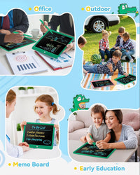 KOKODI 12 Inch LCD Writing Tablet with Anti-Lost Stylus - Green / 15 inch - image 3
