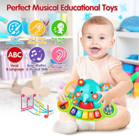 Baby Piano Toys 6-12 Months - Elephant - image 2