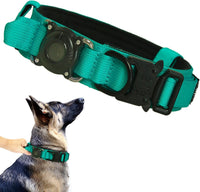 Tactical Dog Collar Adjustable Military Nylon Dog Collar with Control - XX-Large (Pack of 1) / AirtagTeal