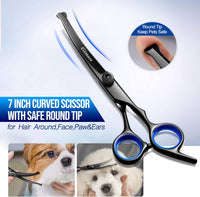 Gimars Titanium Coated Professional 6 in 1 4CR Stainless Steel Dog - Professional Black 5 in 1 - image 4
