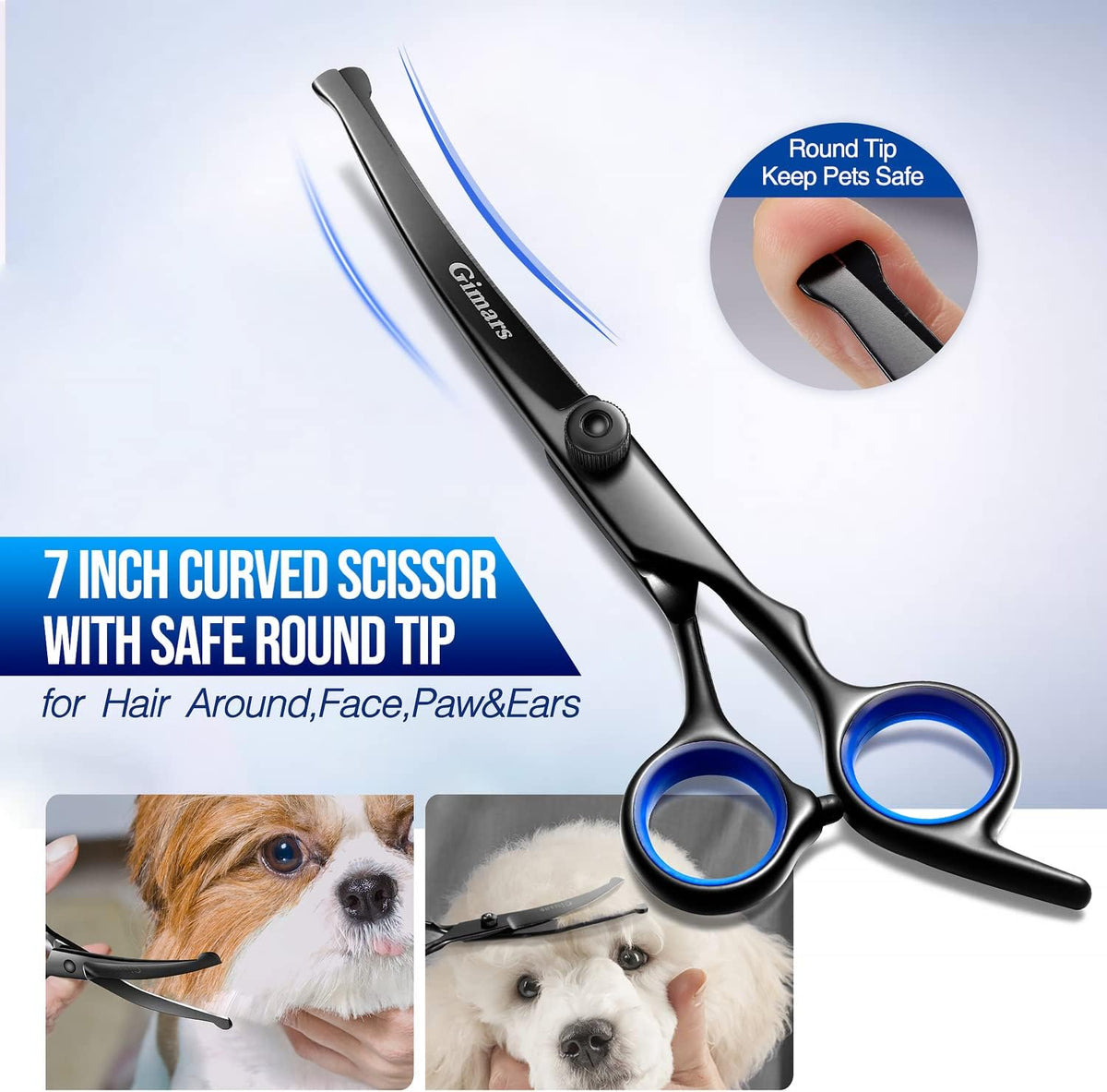 Gimars Titanium Coated Professional 6 in 1 4CR Stainless Steel Dog - Professional Black 5 in 1 - image 4