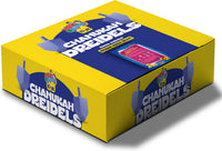 Izzy n Dizzy wooden Hanukkah dreidels 10 pack with coin gelt, gelt trays and instruction cards - view 12