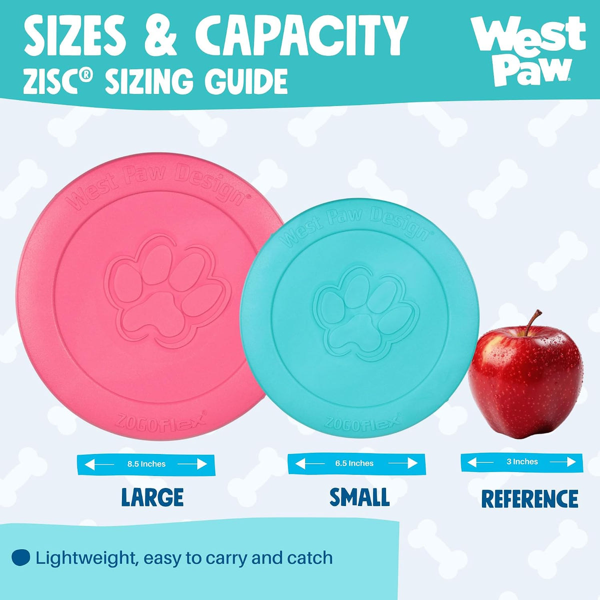 WEST PAW Zisc High-Flying Disc Dog Toy - Large / Geranium / 1 - image 4