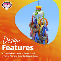 Super Bird Creations SB1107 Bagel Cascade Bird Toy - image 4