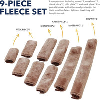 Harrison Howard Horse Halter Fleece Cover Set 9 Pieces
