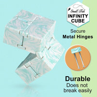 Infinity Cube Fidget Toys for Kids - Marble / 1.5 x 1.5 Inches - image 4