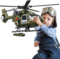 CSDCSD large helicopter toy with crane and cargo basket, lights and sounds - view 2