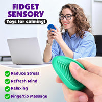 Fidget Toys Adults Sensory Stone: 6 Pack Textured Worry Stone - 6pcs - image 4