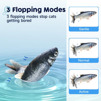 Potaroma Cat Toys Flopping Fish with Catnip - Carp - image 3