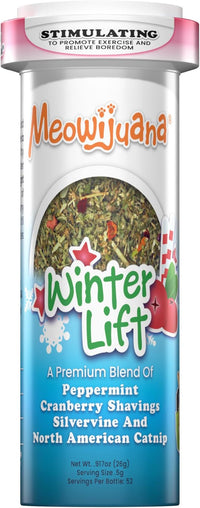 Meowijuana | Winter Lift Catnip Holiday Blend | Premium Organic Catnip | Grown in North America | Perfect for Cat Toys | Fresh Catnip for Extended Playtime