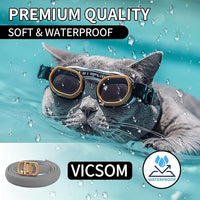 4 Pack Flea and Tick Collar for Cats, 32 Months Treatment Prevention, Waterproof Adjustable Kitten Collar, Black Grey