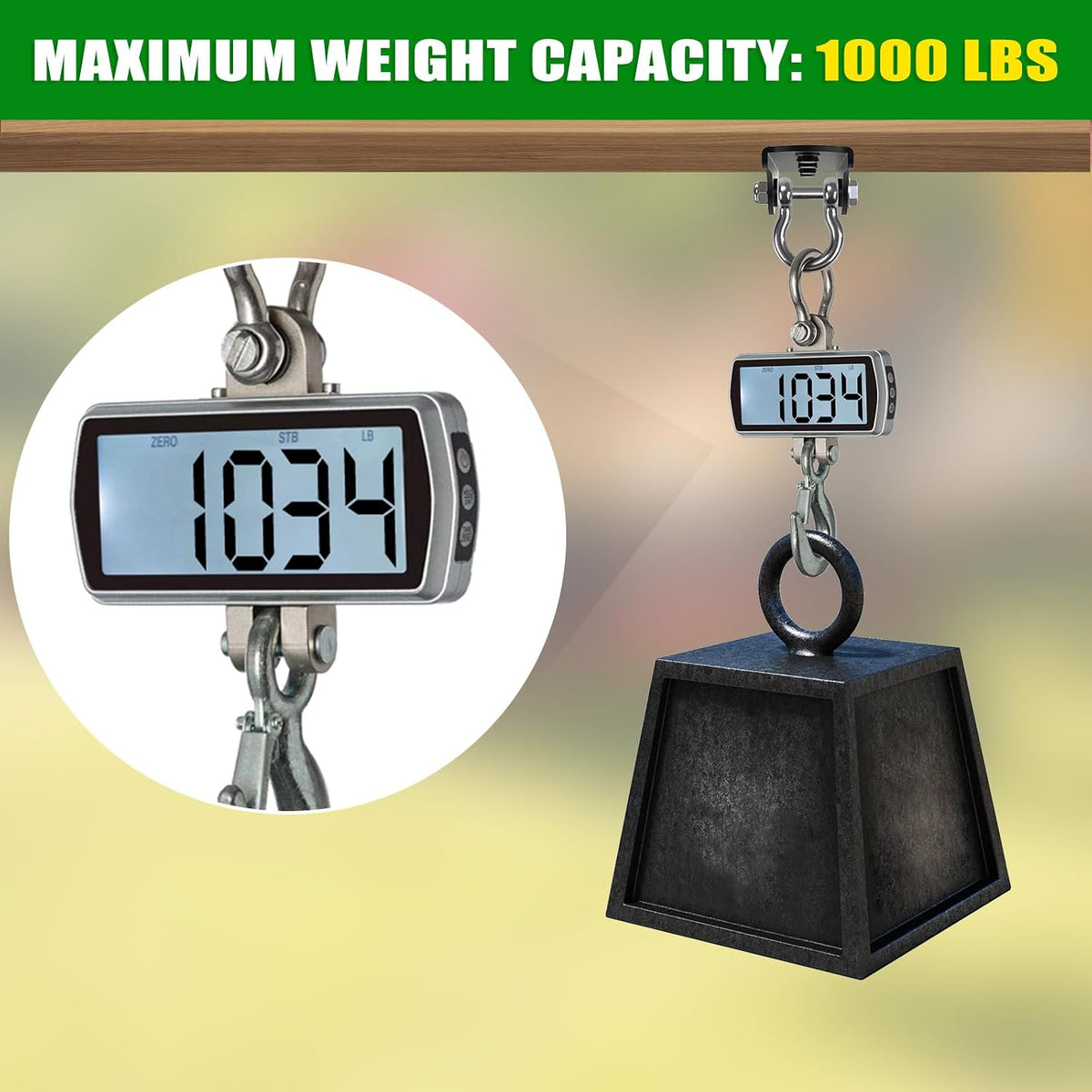 2Pack Heavy Duty Swing Hanger 180° Ceiling Swing Mount 2000 LBS - 180° D-ring Swing Hanger ( 2 Pack ) - Black Base - image 3