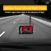 Wireless Backup Camera for Trucks VMW7 high Definition 1080P 7” IPS Monitor System,High-Speed Stable Transmission & Waterproof for Truck,Recreational Vehicle Trailer,Bus,Harvester Pickup Motorhome
