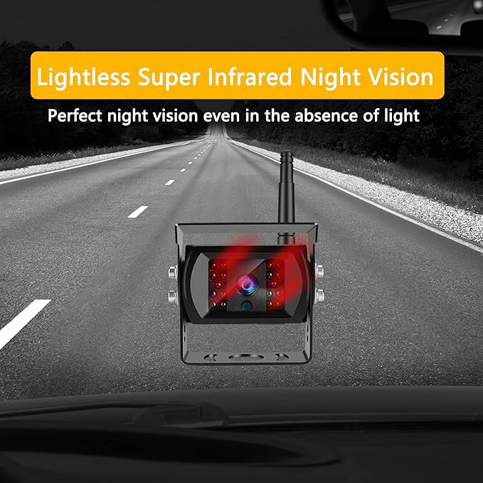 Wireless Backup Camera for Trucks VMW7 high Definition 1080P 7” IPS Monitor System,High-Speed Stable Transmission & Waterproof for Truck,Recreational Vehicle Trailer,Bus,Harvester Pickup Motorhome